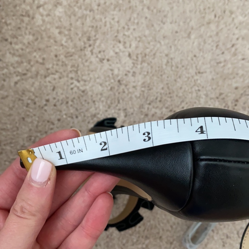 Black Ruffle Pumps - Picture 6 of 6